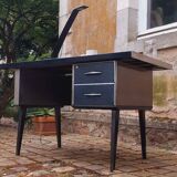 Strafor industrial metal desk, 1960s