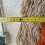 Handmade woven wool wall tapestry from the 70s and 80s, vintage macramé.