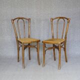 2 Cambier caned bistro chairs Belgium 1920 - No. 233 -