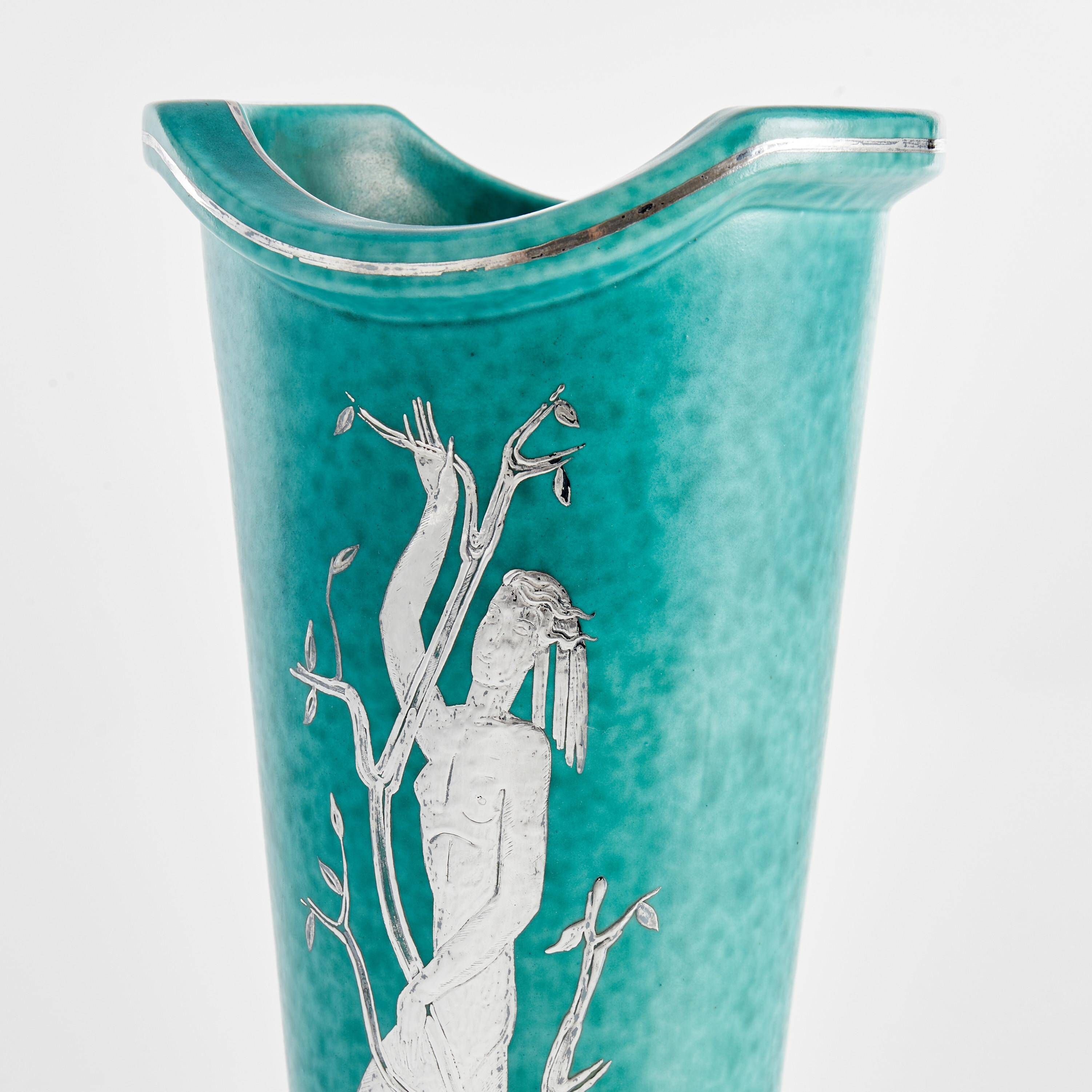 Vase Wilhelm Kage 'argenta' for Gustavsberg Sweden 1950