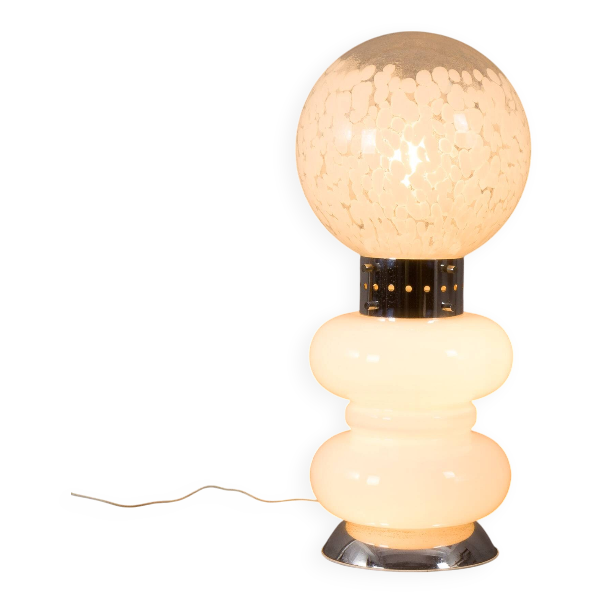 Space Age Murano glass  lamp by Carlo Nason, Mazzega, Italy, 1970s