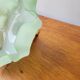 Green draped opaline pendant lamp