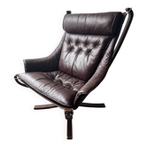 Mid-Century Modern Norwegian Sling Lounge Chair - “Falcon” by Sigurd R