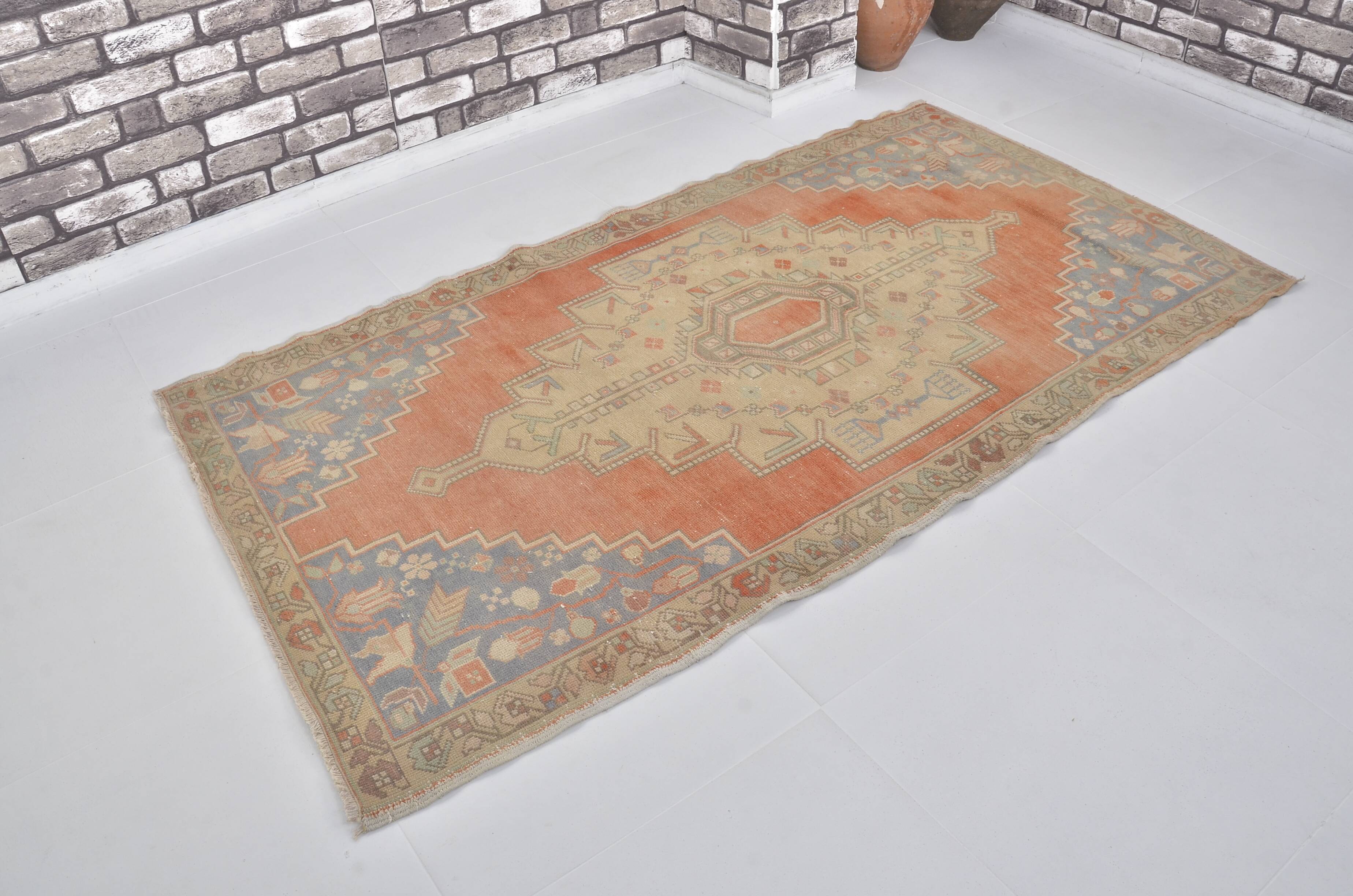 Oushak Handknotted Vintage Carpet sku 2414