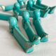 10 vintage duck blue ceramic knife holders from the 50s