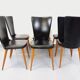 Set of 6 vintage Baumann Essor chairs in beech wood and skai