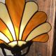 Glass fan lamp