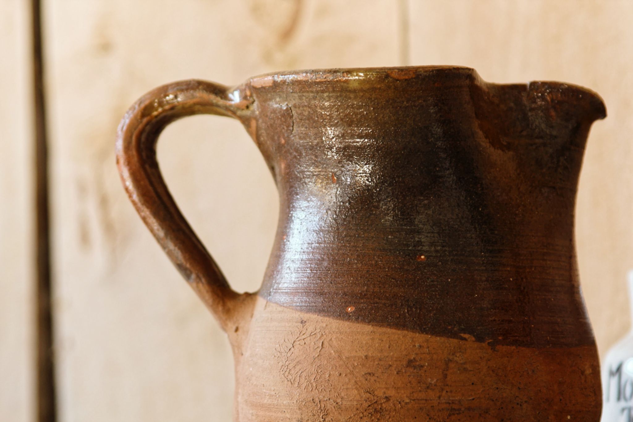 Former two-coloured terracotta pitcher, late 19th century