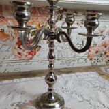 Chandelier 5 branches in silver metal color