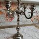 Chandelier 5 branches in silver metal color