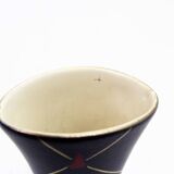 Vintage vase with geometric decorations 1970