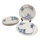 6 Assiettes creuses B.F.K. Régent