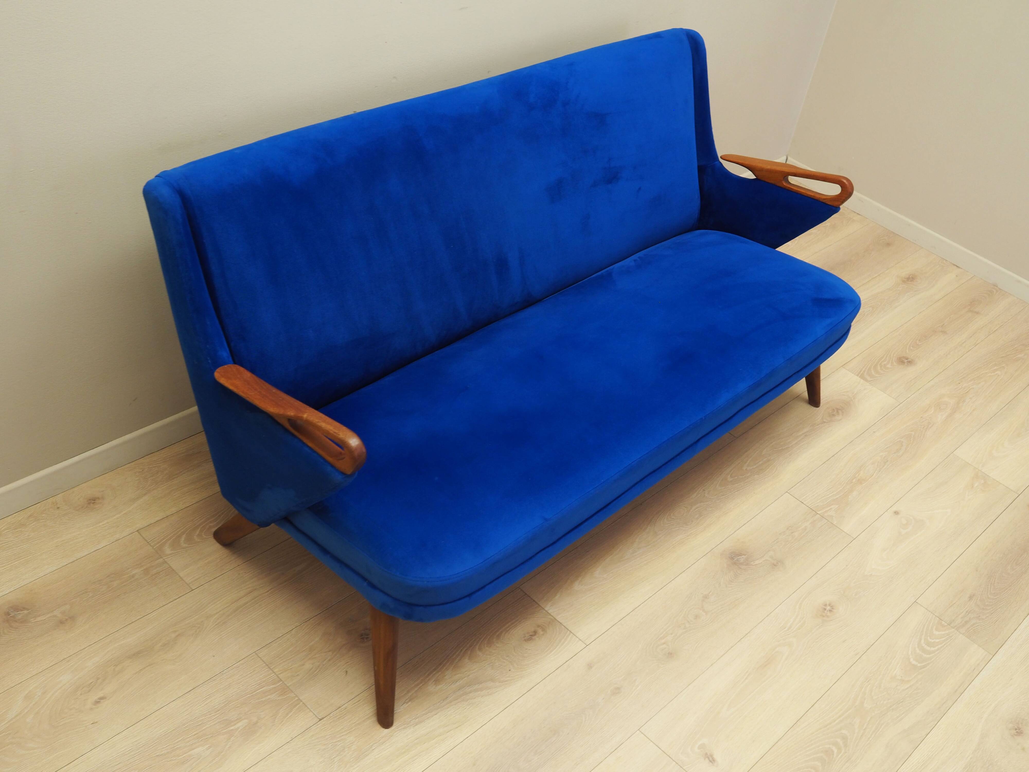 Blue living room set, Danish design, 1960s, designer: Chresten Findahl Brod