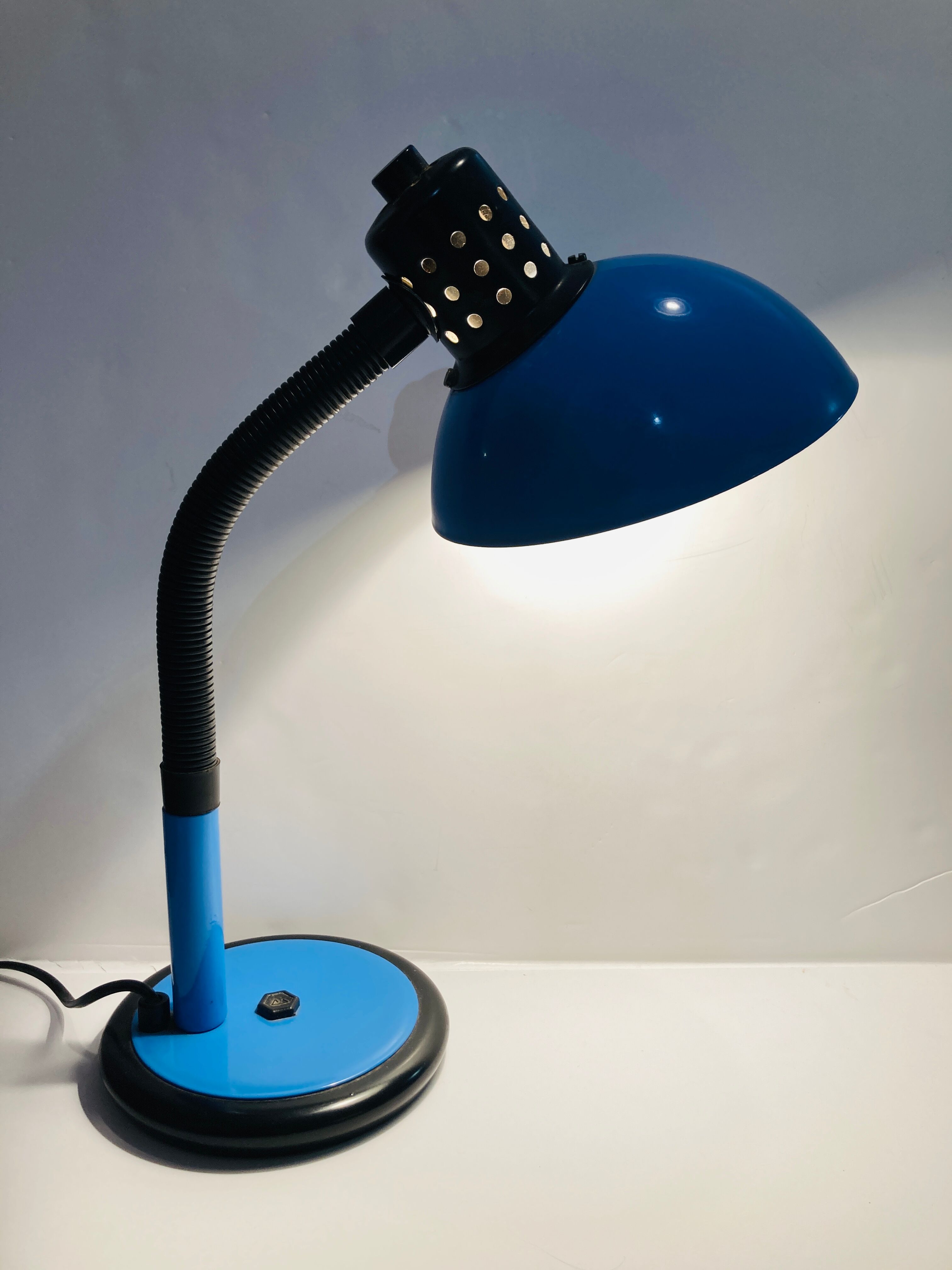 Blue table lamp from the 60s-70s - retro -vintage