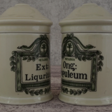 Pair of limoges porcelain storage boxes