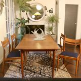 Set of 4 vintage Scandinavian chairs in oak year 60 Ref. Marcel.