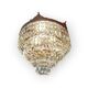 Bronze and Crystal Ceiling Light