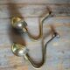 2 industrial wall sconces in brass - Denmark 1970s-80s