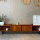 Vintage wooden sideboard from the 60s (shallow)