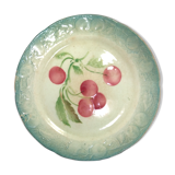 Plate dabbling cherry decoration