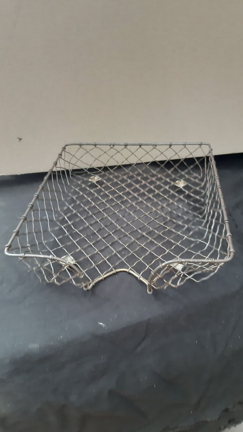 Vintage metal paper bench