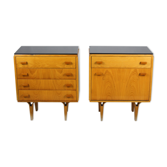 Pair of bedside tables by Novy Domov, from the 1970