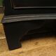 Antique black painted serpentine bachelors chest of drawers