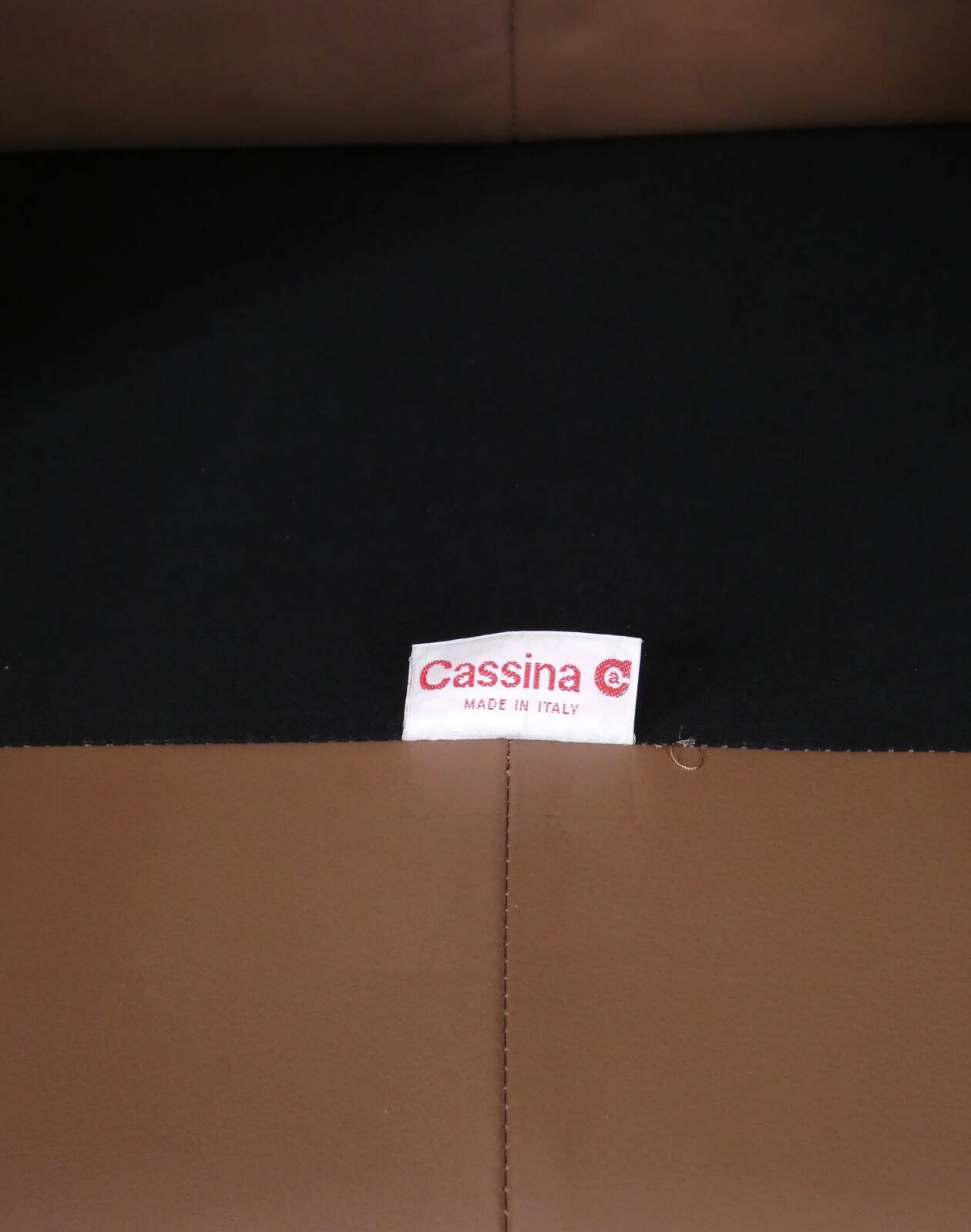 Set of Cassina Maralunga 2 seaters in mocca leather