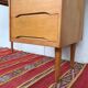 Bureau en chêne clair pieds fuseaux 1950/1960