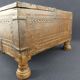 Old wedding chest in carved wood Nepal or India