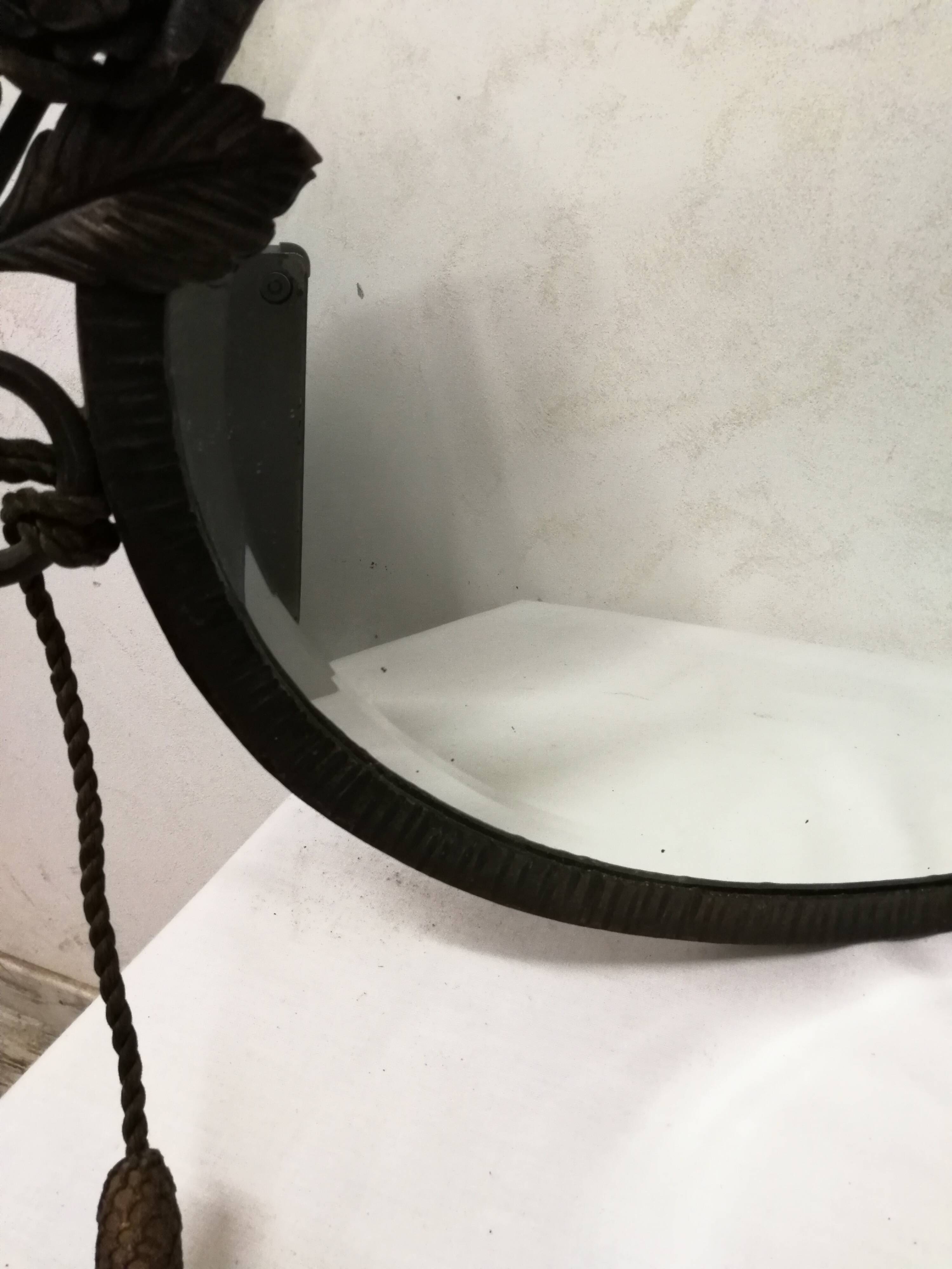 Art Deco Wrought Iron Mirror