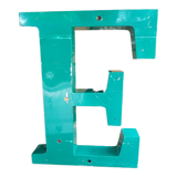Large sign letter "E" metal