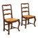 Antique walnut chairs from Italy, 20th century.