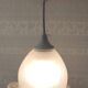 Suspension with opalescent and skirted glass lampshade. Noon. 20th century
