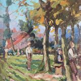 Village festival of 1929 signed