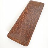 Vintage palm wood empty pocket bowl