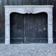 Louis XV style fireplace in Carrara marble around 1880
