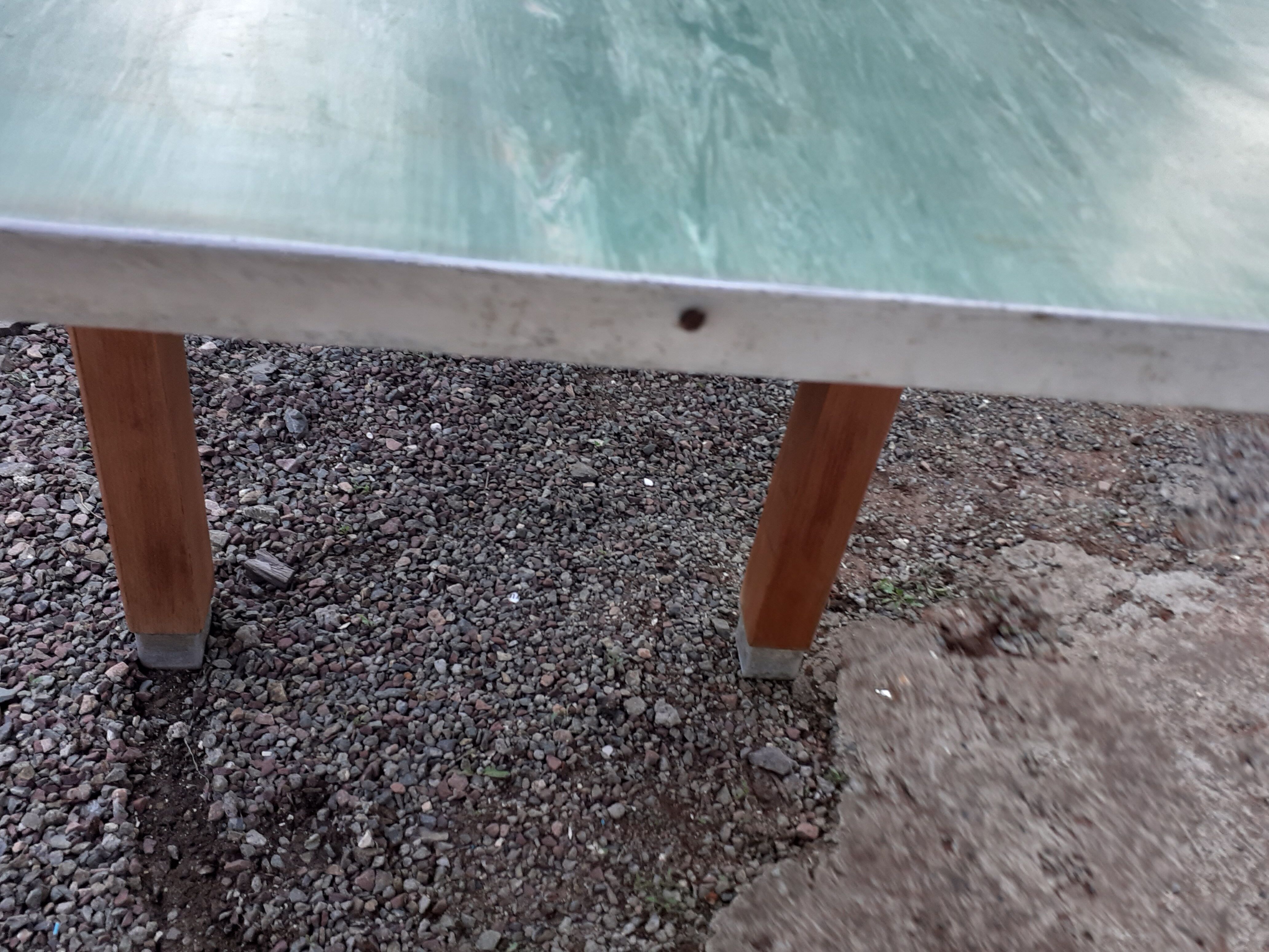 Vintage wooden formica kitchen table