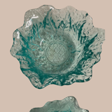 Coupelles en verre gravé