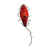 Lampe baladeuse de tsé tsé en métal et verre