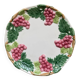 Assiette barbotine raisin FG