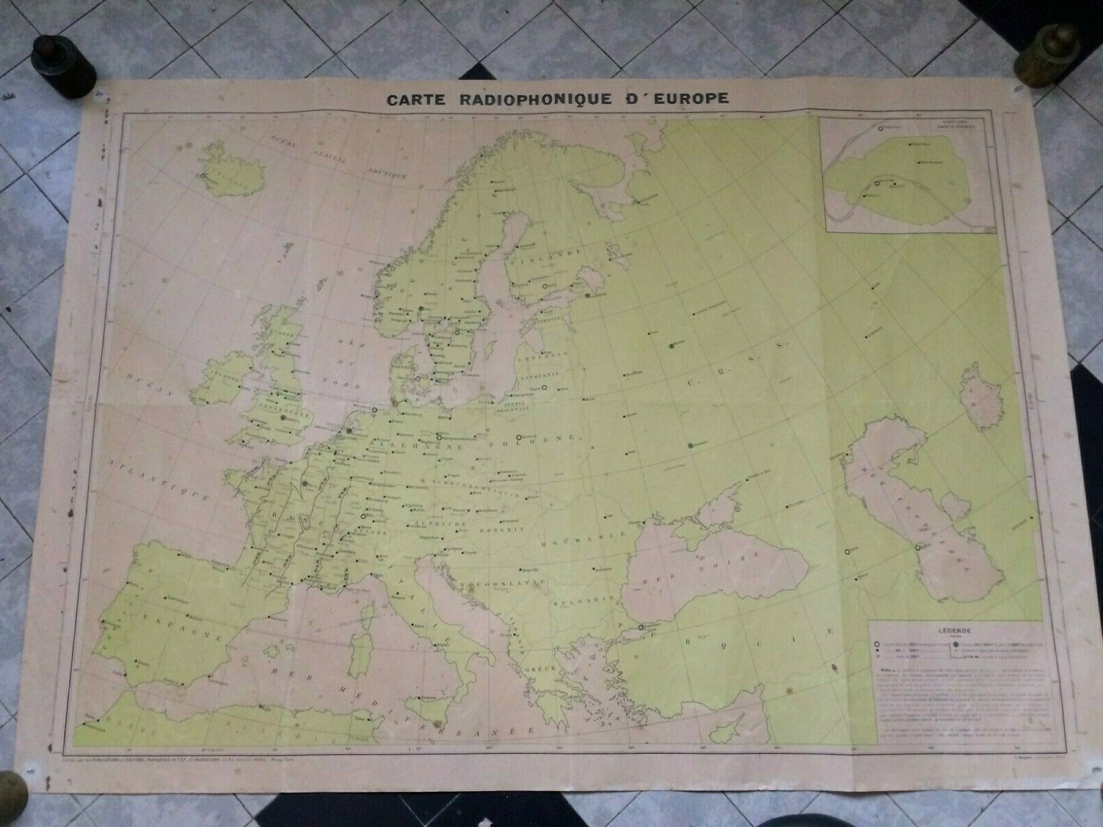 Radio map of Europe TSF publications and editions