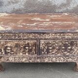 Small old chest with two drawers