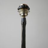 Mid-Century Wrought Iron Brutalist Table Lamp