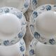 6 soup plates - Tircis model - Antique 82-piece Sarreguemines earthenware dinnerware set