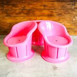 Pink Popptorp armchair, Ikea 90s