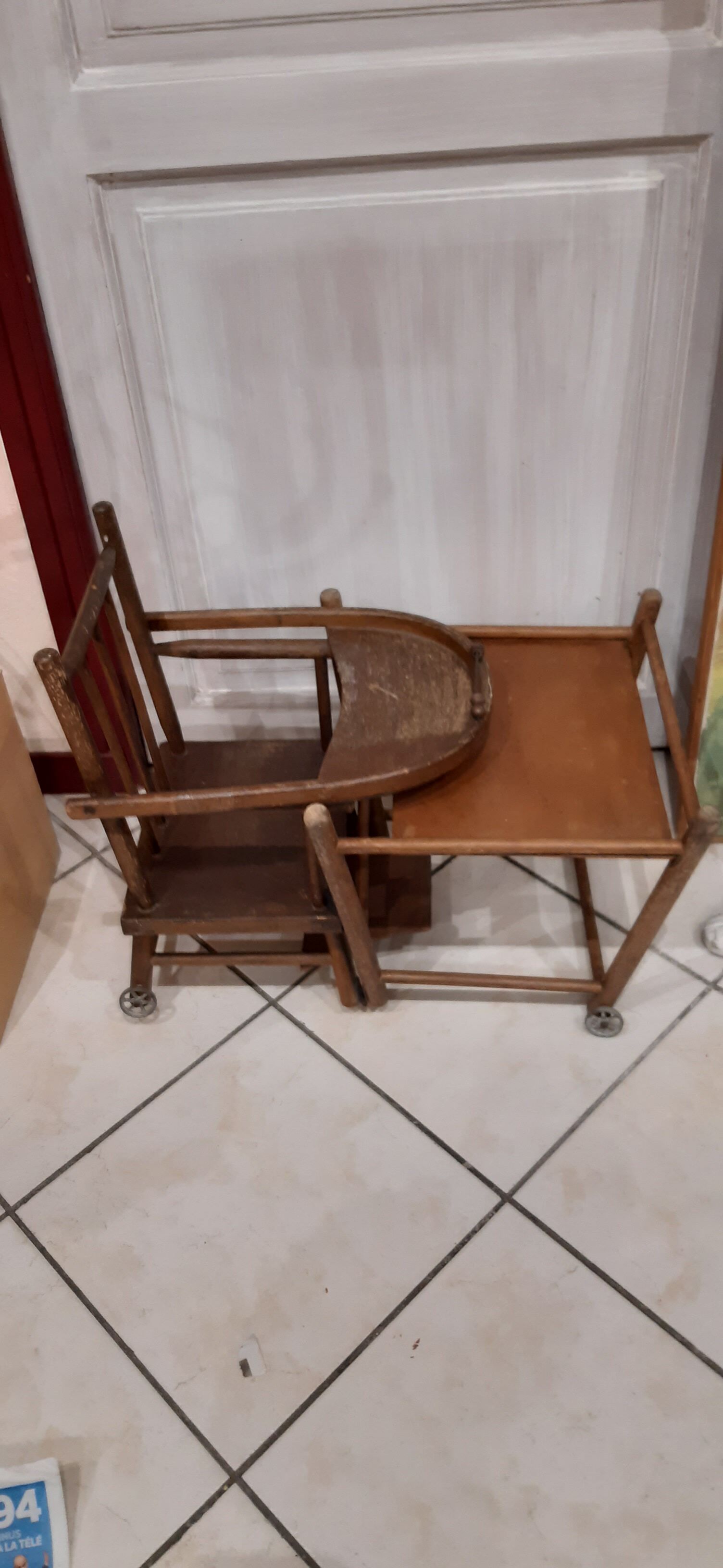 Doll's high chair