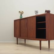 Teak highboard, Danish design, 1960s, production: Omann Jun