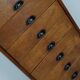 Vintage Dutch Poplar Apothecary / Filing Cabinet, 1950s