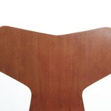 Set of 3 “grand prix” teak chairs